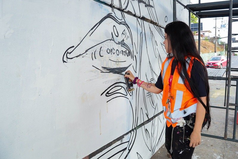 Viaduto Dom Jackson ganha arte em Manaus